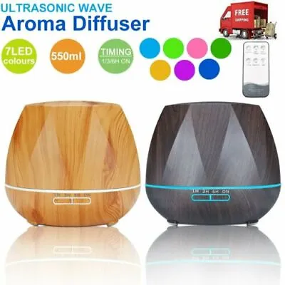 $21.95 • Buy 550ML Ultrasonic Aromatherapy Diffuser Oil Air Humidifier Essential Purifier AU