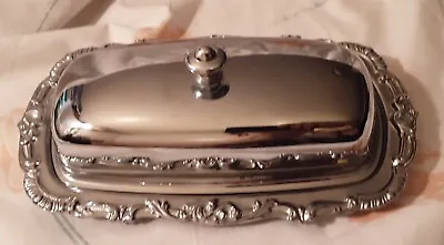 $8.75 • Buy Vintage Farber Bros. Rome Silver Plated Butter Dish