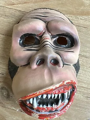 HALLOWEEN Costume Mask Vintage 60s 70s Gorilla Kong Ape Adult Unisex • $55.30