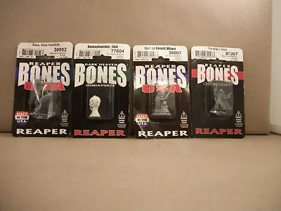 Lot Of 4 Reaper Miniatures Bones Dwarf Figures New In Blister Packs • $8