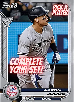 [DIGITAL] 2023 Topps BUNT Base Tier 1 (White) - Pick A Player [A-J] - BULK DEAL! • $0.99