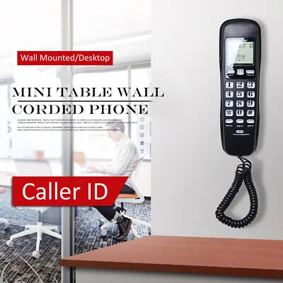 Redial Wall Telephone Call Records Checking Noise Cancelling Landline Wall Phone • £17.88