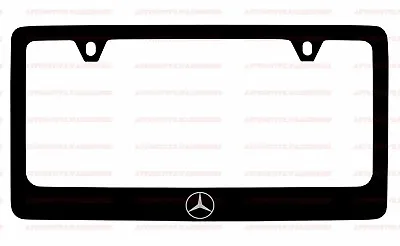 (1)  Mercedes Benz Logo Black Plastic License Plate Frame • $9.50