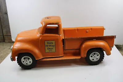 Tonka State Hi-Way Dept Pickup Flat Bed Truck Toy #975 Pressed Steel 1956 VTG NR • $136.28