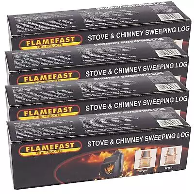 Chimney Cleaning Log Fireplace Stove Soot Creosote Cleaner Eco Flue Sweeper • £13.99