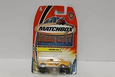 NIP RETIRED Matchbox Superfast Hero City No 41 Checker Taxi DC393 • $12.99