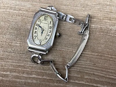 Vtg Lecoultre Art Deco Ladies Wristwatch Blancpain Pioneer Case • $199.95