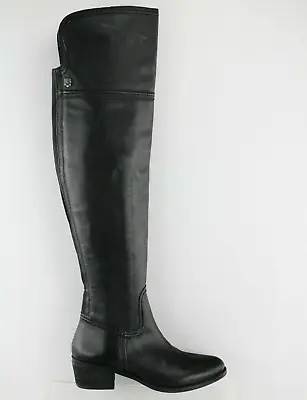 Vince Camuto Baldwin Black Leather Over The Knee Boots Women  Size 6 M • $42.49
