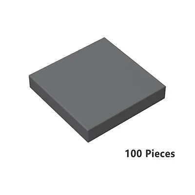 Part 3068 Tile 2 X 2 Dark Gray Bricks Parts Lot Of 100 Parts Building Pieces • $11.53