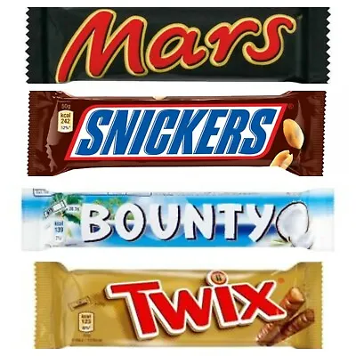 Mars Snickers Bounty Boxes 24 Bars  Twix Boxes 25 Bars Chocolate • £15.99