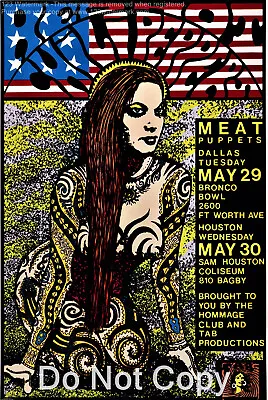 Meat Puppets Poster Concery Show 12 X18  • $12.95