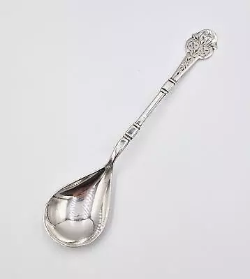 NORWEGIAN MARIUS HAMMER SOLID SILVER SPOON C1910 • £48