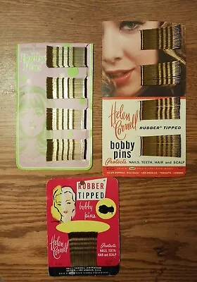 Vintage Helen Cornell/Other Rubber Tip Bobby Pins 50s60s70s Memorabilia  NEW  • $16.75