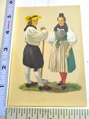 Postcard Schaffhausen Swiss Costume From The 18th Century • £8.77