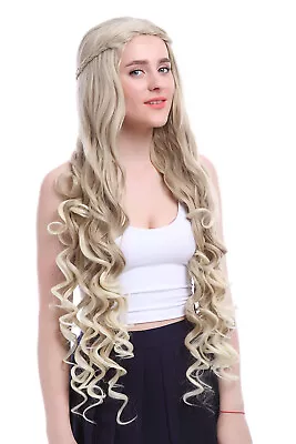 [In Stock]Daenerys Targaryen Cosplay Wigs 100cm Long Light Brown Synthetic Hair • $15.99