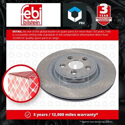 2x Brake Discs Pair Vented Fits JAGUAR XKR X100 X150 Rear 4.0 4.2 5.0 98 To 14 • £68.16