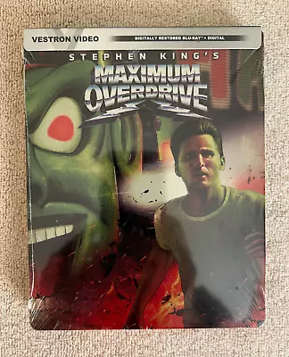 Maximum Overdrive Blu-ray Steelbook W/ Digital Copy Stephen King 80s Horror NEW • $45.99