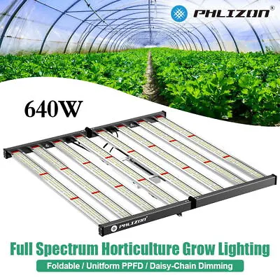 PHLIZON 640W Grow Light Bar Strip W/Samsungled Sunlike Full Spectrum Indoor Grow • $459.49