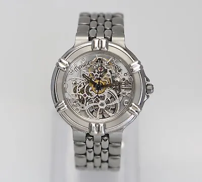 MAURICE LACROIX 36mm Calypso Skeleton 14419 Steel Mens Automatic Swiss Watch • $899