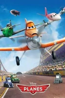 Disney  Planes  Poster Large 24 X36  Cast Shot Wall Art Kids Room Home Decor New • $11.95