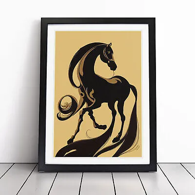 Art Nouveau Horse No.4 Wall Art Print Framed Canvas Picture Poster Decor • £14.95