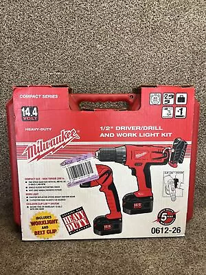 Milwaukee 14.4V Drill/Driver 1/2  Model 0612-26 W Light Brand New • $74.99