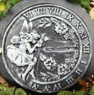 Fairy Sundial Stepping Stone Mold W/pointer Plaster Concrete Mould 10  X 1.25  • $39.95