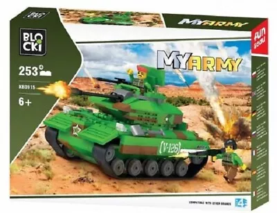 £18.22 • Buy Klocki Blocki KB0915-My Army Tank-Army - 253 Pieces