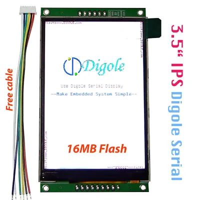 3.5  Serial:UART/I2C/SPI IPS TFT LCD Display Module 16MB Flash Arduino/Teensy • $24.99