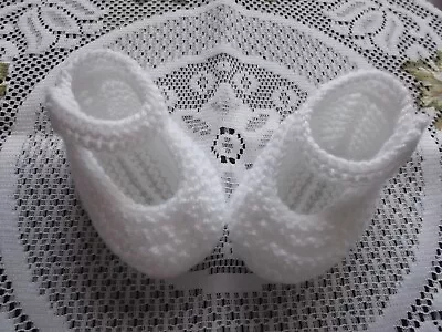 Hand Knitted  Baby Shoes / Booties Prem / Newborn  • £2.10