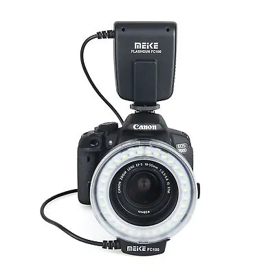 Meike FC-100 LED FC100 Macro Ring Flash Light For Canon Nikon Olympu DSLR Camera • $50.59