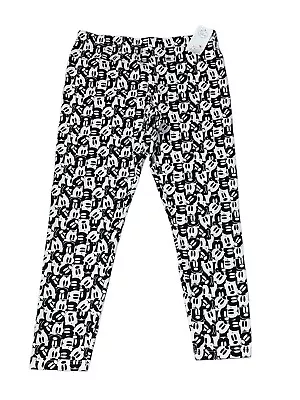 Disney Mickey Mouse  Mickey Faces  Cotton Spandex Leggings Lounge Pants XL 15/17 • $21.24