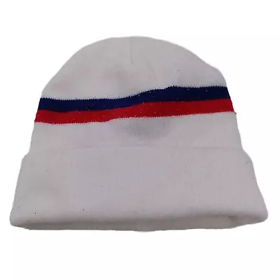 Zara Men's Hat M White 100% Acrylic Beanie • £8