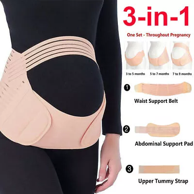 Maternity Belt Pregnancy Belly Band Waist Abdominal Recovery Back Support Brace • $13.99