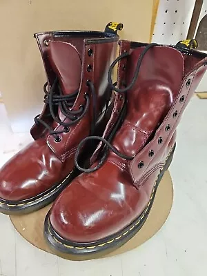 Dr. Martins Air Wair Boots Doc Martins The Original Size 10 US Maroon Brown Red • $33