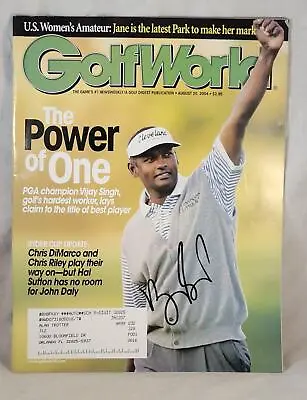 Vijay Singh PGA Golfer Signed Golf World Magazine • $15