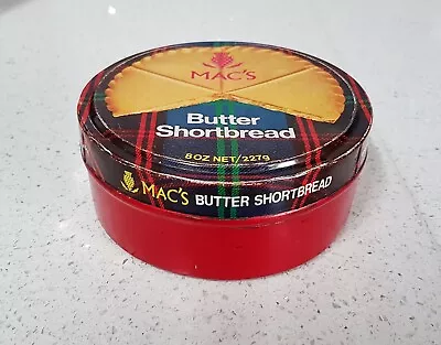 RARE 1970s Vintage Retro MAC's Butter Shortbread Empty Collectable Tin FREE POST • $27.50