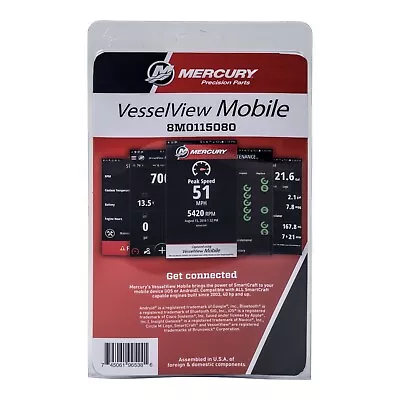 Mercury Smartcraft Vessel View Mobile Kit IOS Or Android  8M0157078 / 8M0115080 • $239.95