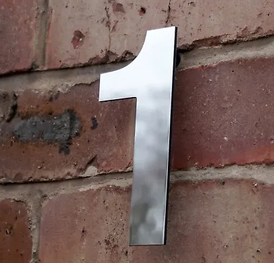  Floating Modern House Number Mirror Finish Metal Hidden Fixings 681012 Inch  • £16.50