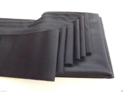 Strachan Superfine Wool Nap BLACK B&C Cloth Set For 7x4 English Pool Table • $328.43