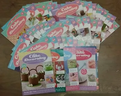 50 ISSUES OF CAKE DECORATING MAGAZINES  By DEAGOSTINE  ** FREE UK POST **  • £29.99