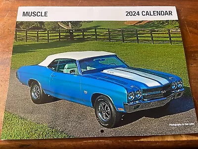 American Muscle Cars 2024 Wall Calendar - AWESOME!!!! • $10.99
