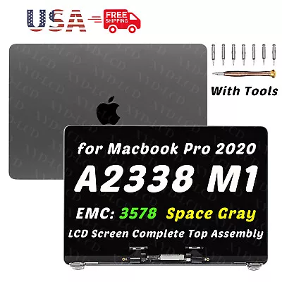 13.3in LCD Display For Macbook Pro A2338 2020 M1 MYD82RU/A Space Grey True Tone • $199