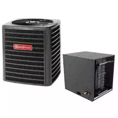 13.4 SEER2 Goodman 3.5 Ton Air Conditioner & Coil Vertical Split System - 21  • $2779