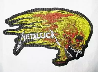 Metallica Flaming Skull Fabric Sew On Patch Heavy Metal • $6.26