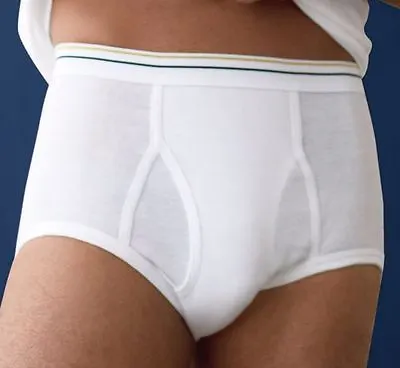 Stafford Men's 6-pk.100% Cotton Full-Cut White Briefs • $42.99