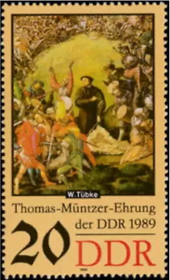DDR #Mi3271 MNH 1989 Muntzer Paintings Theologian Reformer [2769] • $2.88