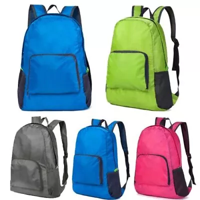 Backpack Foldable Ultralight Waterproof Folding Shoulder Bag Hiking Travel • $14.59