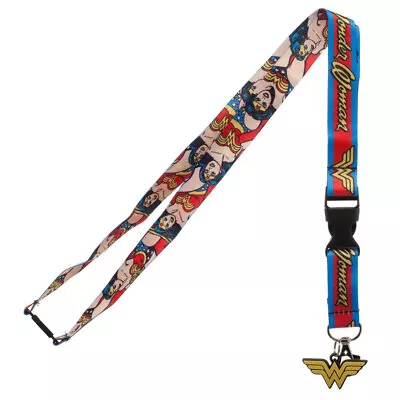 DC Comics Wonder Woman Classic Art Lanyard With ID Holder & Charm New • $9.99