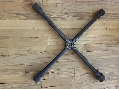 VINTAGE KEN TOOL T95 4-WAY TRUCK LUG NUT WRENCH 28” Antique Huge • $59